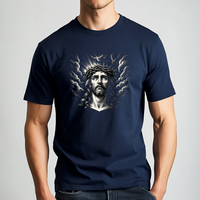 Load image into Gallery viewer, Jesus Cloud T-Shirt, Faith-Based Sky Graphic Tee, Christian Aesthetic Shirt, Heaven Inspired Tee, Religious Short Sleeve Shirt, Unisex Jesus Te
