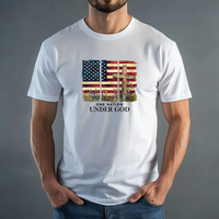 Load image into Gallery viewer, Christian Patriotic Shirt, USA Faith Graphic Tee, God and Country Shirt, Religious July 4th Tee, Unisex Jesus Shirt
