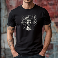Load image into Gallery viewer, Jesus Cloud T-Shirt, Faith-Based Sky Graphic Tee, Christian Aesthetic Shirt, Heaven Inspired Tee, Religious Short Sleeve Shirt, Unisex Jesus Te
