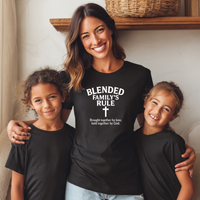 Load image into Gallery viewer, Blended Family Christian T-Shirt – Faith Family Love Tee – Held Together by God Shirt
