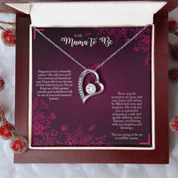 Load image into Gallery viewer, Mama-to-Be Heart Necklace – Pregnancy Gift from Husband, Mom, or Friend

