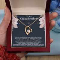 Load image into Gallery viewer, To My Granddaughter - Faith &amp; Love Heart Necklace Gift

