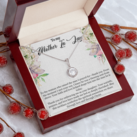 Load image into Gallery viewer, To My Mother-in-Law – Faith &amp; Love Sparkle Necklace with Christian Message Card
