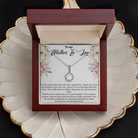 Load image into Gallery viewer, To My Mother-in-Law – Faith &amp; Love Sparkle Necklace with Christian Message Card
