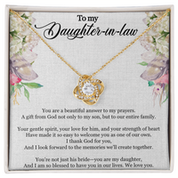 Load image into Gallery viewer, To My Daughter-in-Law – Christian Message Card with Floral Design
