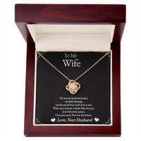 Load image into Gallery viewer, To My Wife – Faith &amp; Love Knot Necklace – Christian Husband Gift
