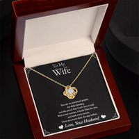 Load image into Gallery viewer, To My Wife – Faith &amp; Love Knot Necklace – Christian Husband Gift
