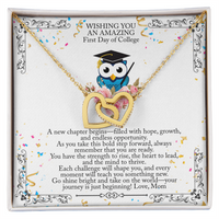 Load image into Gallery viewer, 🎓 First Day of College Necklace – From Mom With Love 💖
