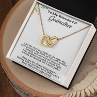 Load image into Gallery viewer, Godmother Interlocking Hearts Necklace
