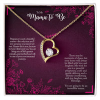 Load image into Gallery viewer, Mama-to-Be Heart Necklace – Pregnancy Gift from Husband, Mom, or Friend
