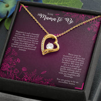 Load image into Gallery viewer, Mama-to-Be Heart Necklace – Pregnancy Gift from Husband, Mom, or Friend
