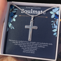 Load image into Gallery viewer, Faith &amp; Grace Cross Necklace – A Symbol of Strength, Love &amp; Divine Guidance
