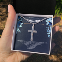 Load image into Gallery viewer, Faith &amp; Grace Cross Necklace – A Symbol of Strength, Love &amp; Divine Guidance
