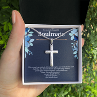 Load image into Gallery viewer, Faith &amp; Grace Cross Necklace – A Symbol of Strength, Love &amp; Divine Guidance
