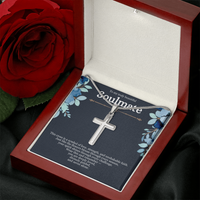 Load image into Gallery viewer, Faith &amp; Grace Cross Necklace – A Symbol of Strength, Love &amp; Divine Guidance
