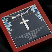 Load image into Gallery viewer, Faith &amp; Grace Cross Necklace – A Symbol of Strength, Love &amp; Divine Guidance
